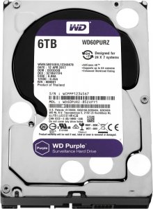 HDD 6000 GB (6 TB) SATA-III Purple (WD60PURZ)         Жесткий диск (HDD) для видеонаблюдения
