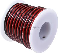 Кабель акустический NETKO 2*1.5мм2 (7*19*0.12мм) BC, 100м, пласт., черный/красный