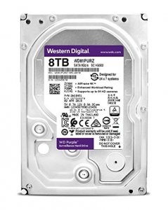 HDD 8000 GB (8 TB) SATA-III Purple (WD82PURZ)         Жесткий диск (HDD) для видеонаблюдения